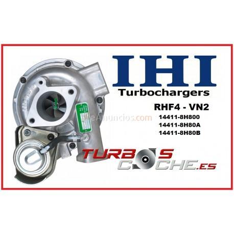 TURBO IHI VN2 RECONSTRUIDO PARA NISSAN X-TRAIL (T30) 2.2 DI 4X4 84KW114CV 2001-2005