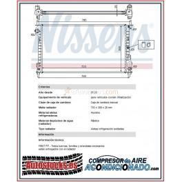 RADIADOR DE AGUA NUEVO PARA FORD TOURNEO Y TRANSIT CONNECT 1.8 2003-2013 (VER LISTA)