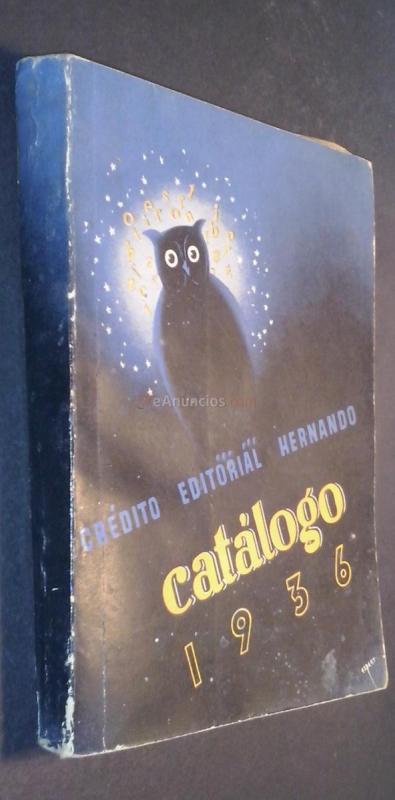 CRÉDITO EDITORIAL HERNANDO. CATÁLOGO 1936